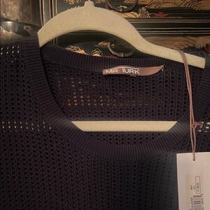 SUNDAY CLOSET CLEAN OUT Turk Dark Navy Mesh Short Sleeve T-Shirt